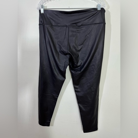 DKNY Sport sz XL faux leather pants in very nice quality fabric - Picture 8 of 14